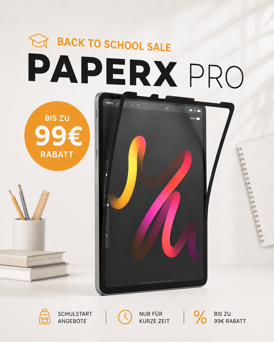 iPad Papierfolie PaperX PRO