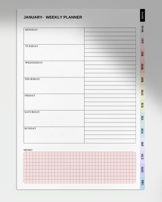 Free iPad Daily Planner