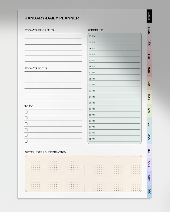Free iPad Daily Planner