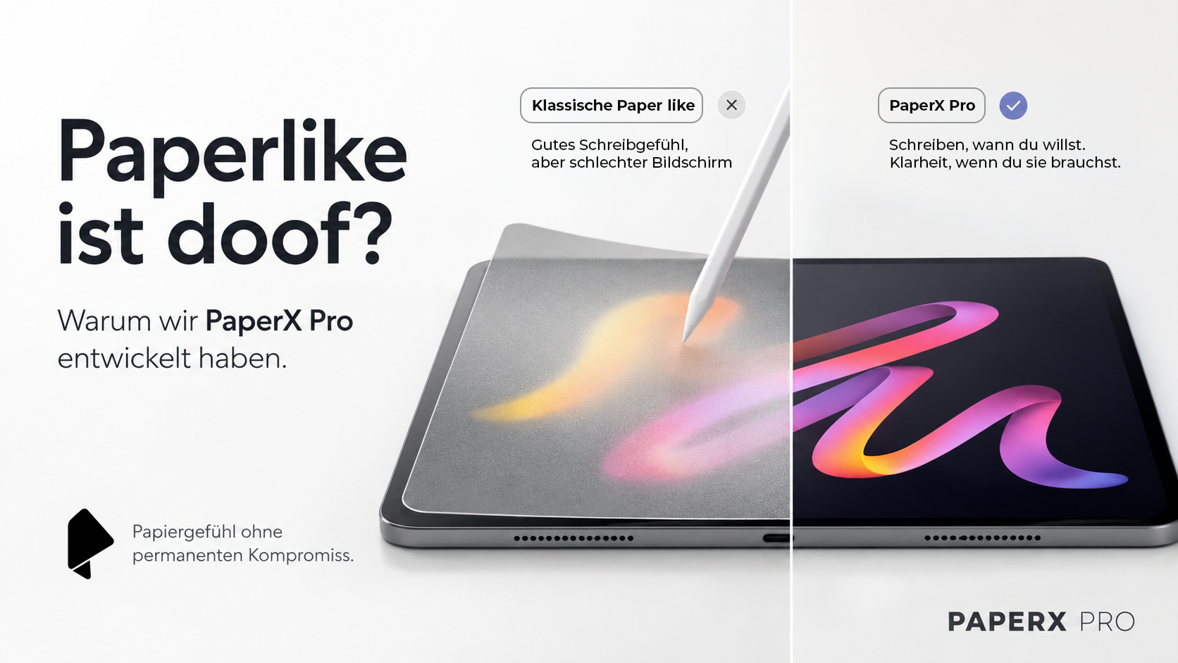 Paperlike vs PaperX iPad vergleich