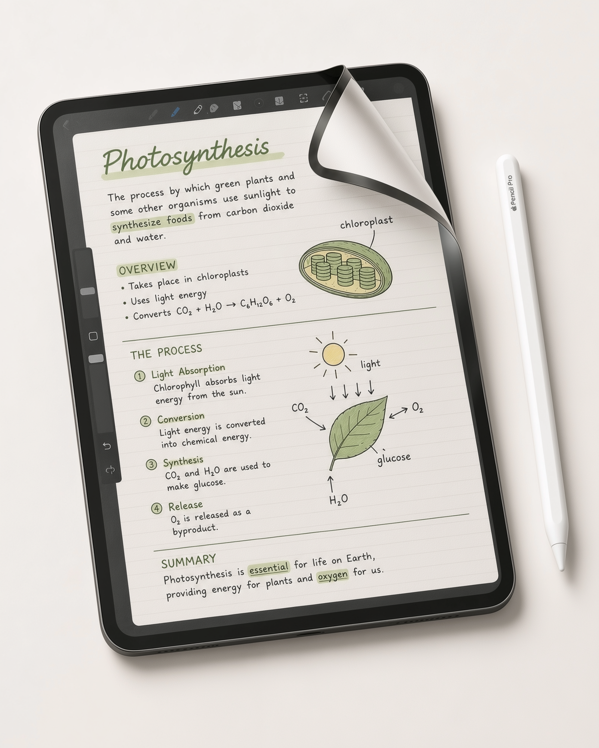 Schreiben wie auf echtem Papier