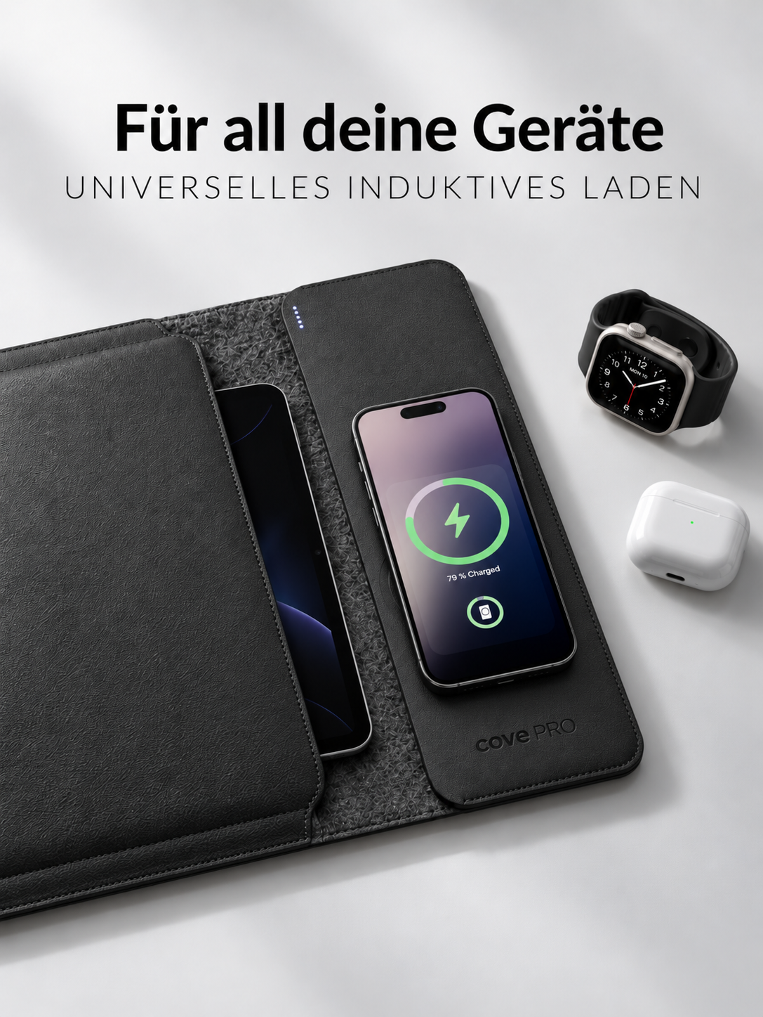 Cove Pro | Funda recargable para iPad y portátil