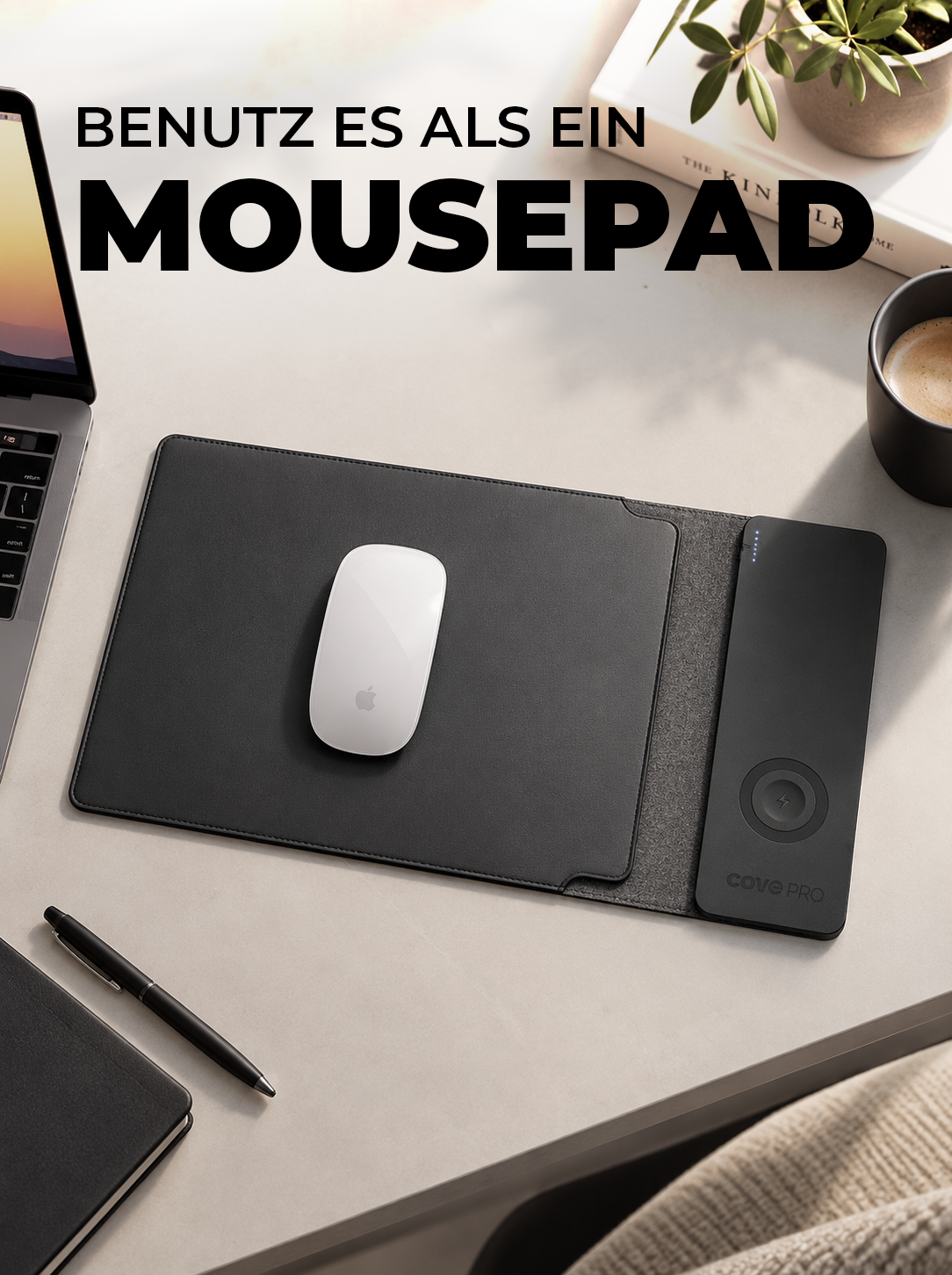 Cove Pro | Funda recargable para iPad y portátil